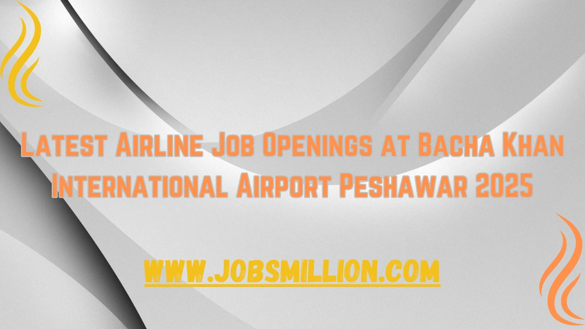 Latest Airline Job Openings at Bacha Khan International Airport Peshawar 2025