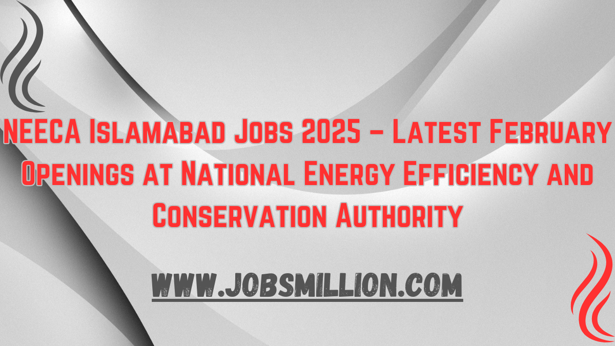 NEECA Islamabad Jobs 2025 – Latest February Openings at National Energy Efficiency and Conservation Authority